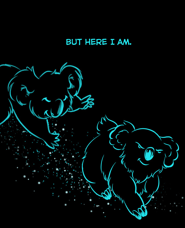 Comic for 01 April 2020: My last full koala. *sniff*