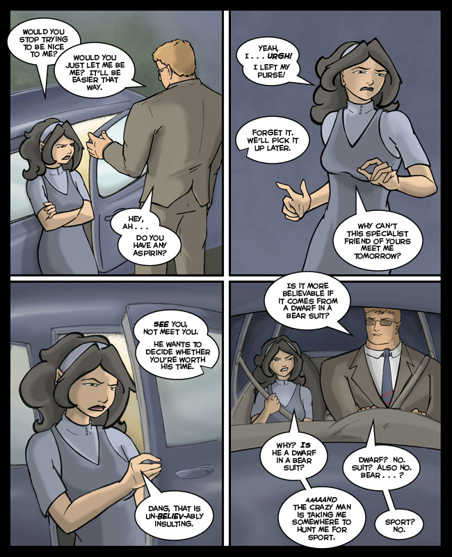 Comic for 04 August 2006: Back in the cell, the serial killer is now trying on lipstick.  He feels pretty.