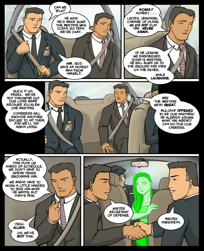 Comic for 10 February 2011: He'd probably throw a urinal cake down there to be polite. 